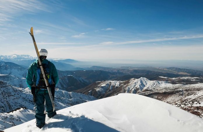 Skiing in the Atlas Mountains